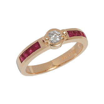 Melkon Gold Diamond Ring - Taras Design Montreal